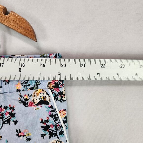 Vera Bradley Blue Hedgehog Pajama Shorts Set Women's XL Short Sleeve Button Up - Picture 10 of 14